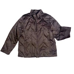 Brown Feather down puffer jacket New York & Company women’s size XL